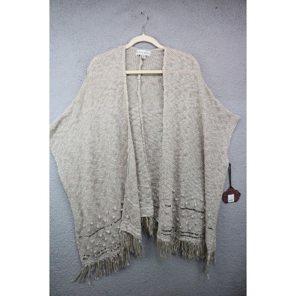 Knox Rose Open Knit Open Front Cardigan-Size Small-New with Tags-Oversized-BOHO